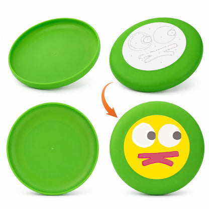 Yellow Silly Face (Paint by Numbers Flying Disc)