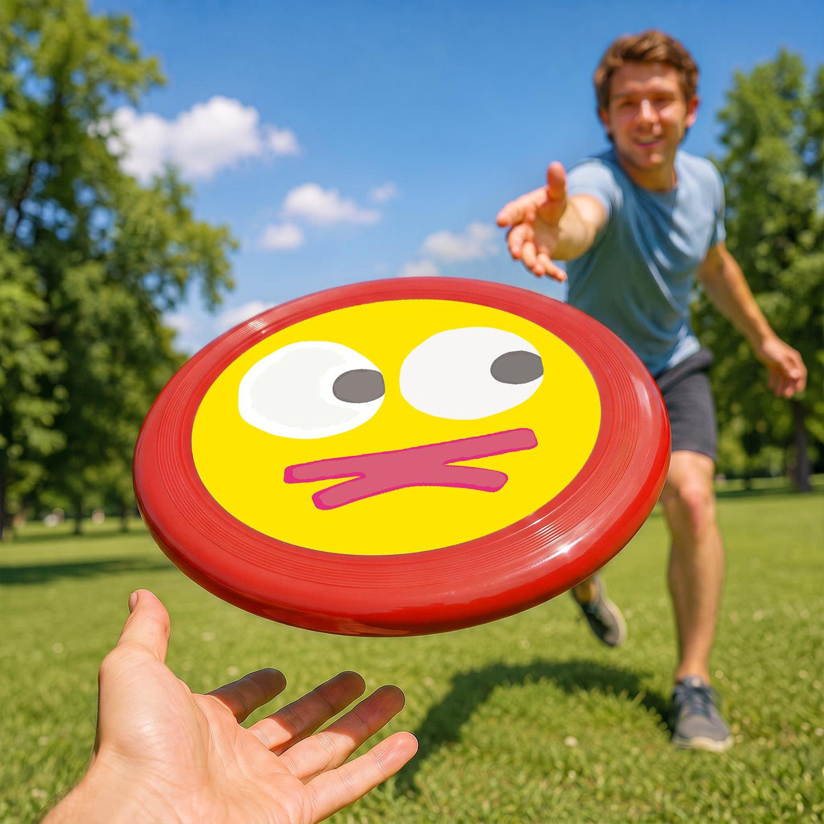 Yellow Silly Face (Paint by Numbers Flying Disc)