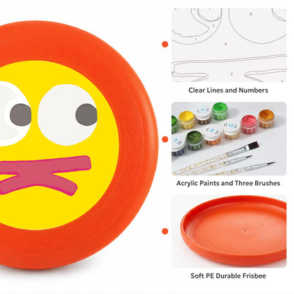 Yellow Silly Face (Paint by Numbers Flying Disc)