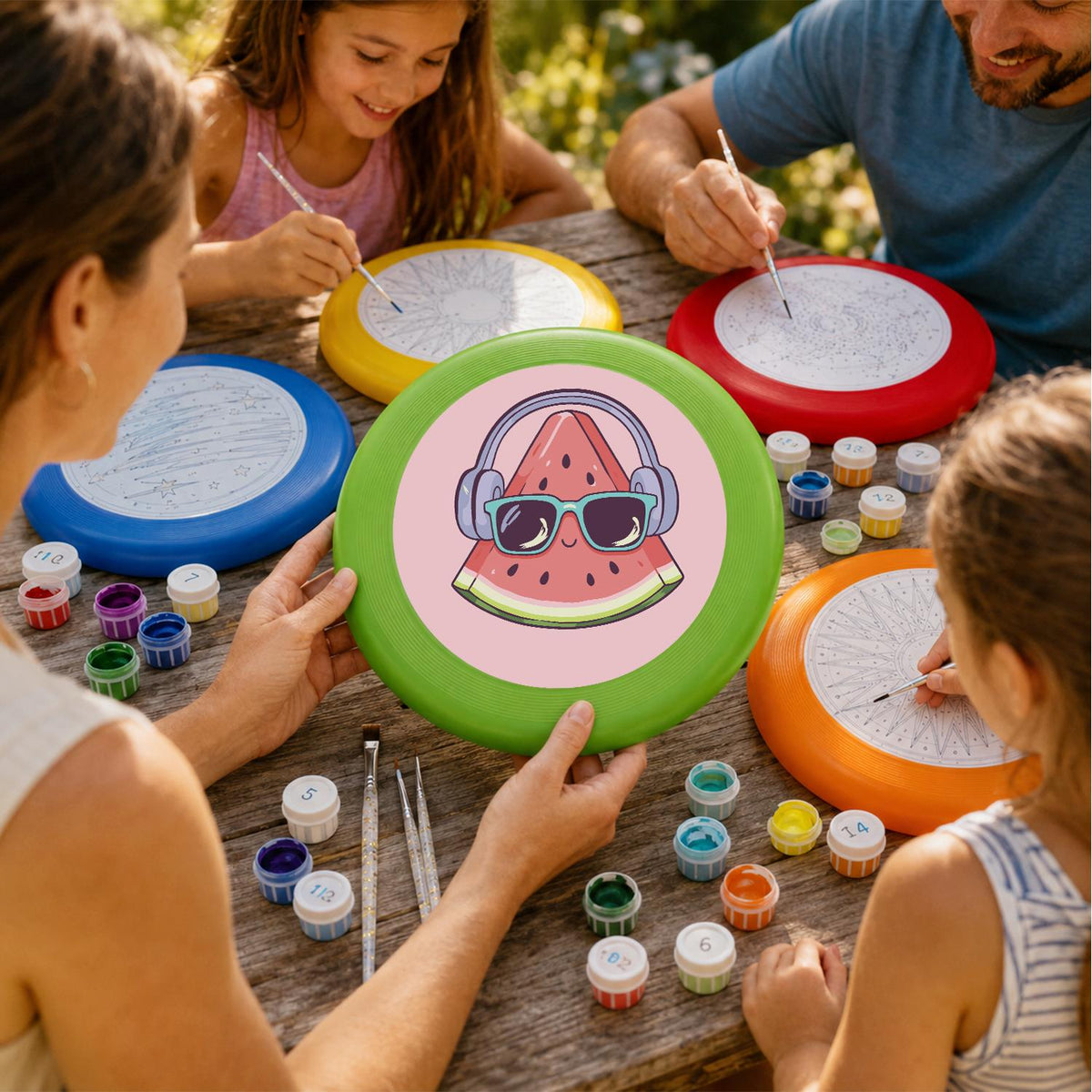 Cool Watermelon (Paint by Numbers Flying Disc)