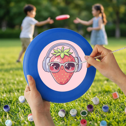 Strawberry in Headphones (Paint by Numbers Flying Disc)