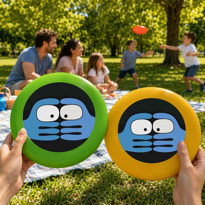 Peekaboo Blue Face (Paint by Numbers Flying Disc)