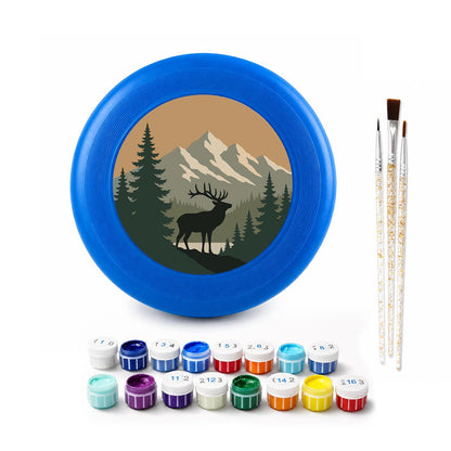 Elk in the Mountains (Paint by Numbers Flying Disc)