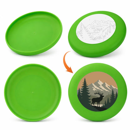 Elk in the Mountains (Paint by Numbers Flying Disc)