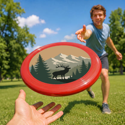 Elk in the Mountains (Paint by Numbers Flying Disc)