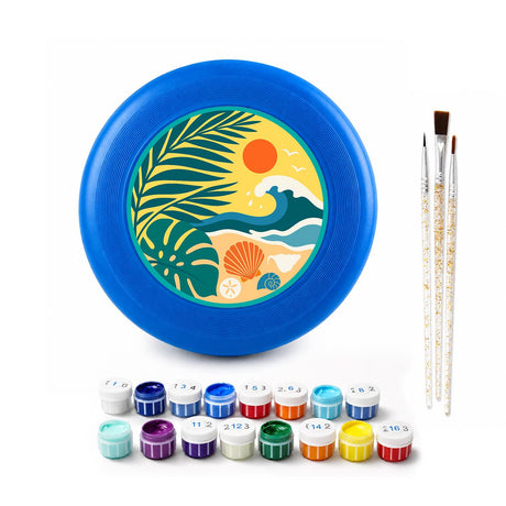 Tropical Ocean Sun (Paint by Numbers Flying Disc)