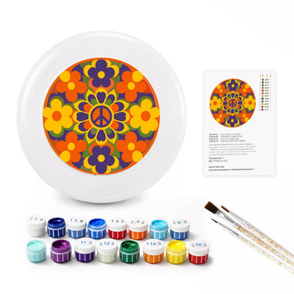 Retro Flower Garden (Paint by Numbers Flying Disc)