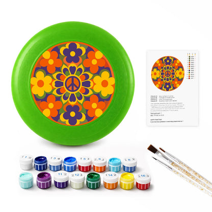 Retro Flower Garden (Paint by Numbers Flying Disc)