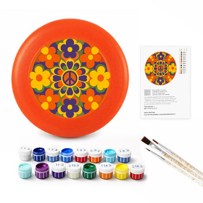 Retro Flower Garden (Paint by Numbers Flying Disc)