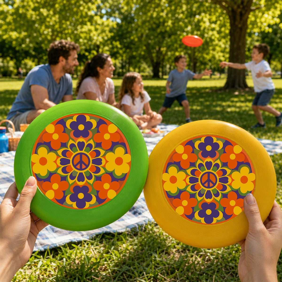 Retro Flower Garden (Paint by Numbers Flying Disc)