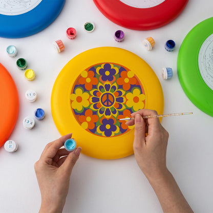 Retro Flower Garden (Paint by Numbers Flying Disc)