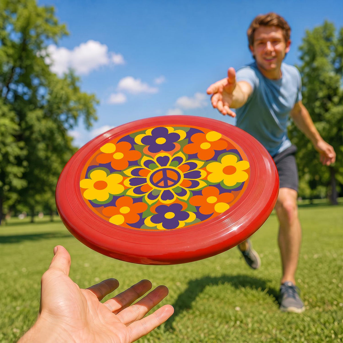 Retro Flower Garden (Paint by Numbers Flying Disc)