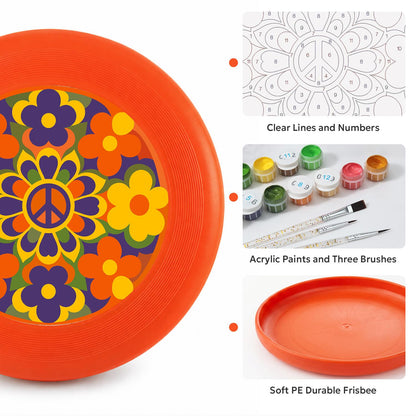 Retro Flower Garden (Paint by Numbers Flying Disc)
