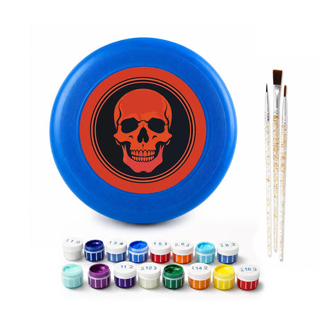 Red Skull Emblem (Paint by Numbers Flying Disc)