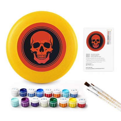 Red Skull Emblem (Paint by Numbers Flying Disc)