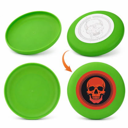 Red Skull Emblem (Paint by Numbers Flying Disc)