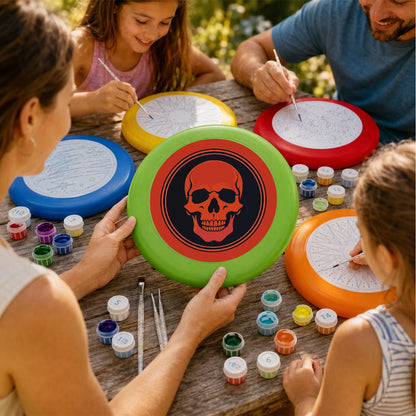 Red Skull Emblem (Paint by Numbers Flying Disc)
