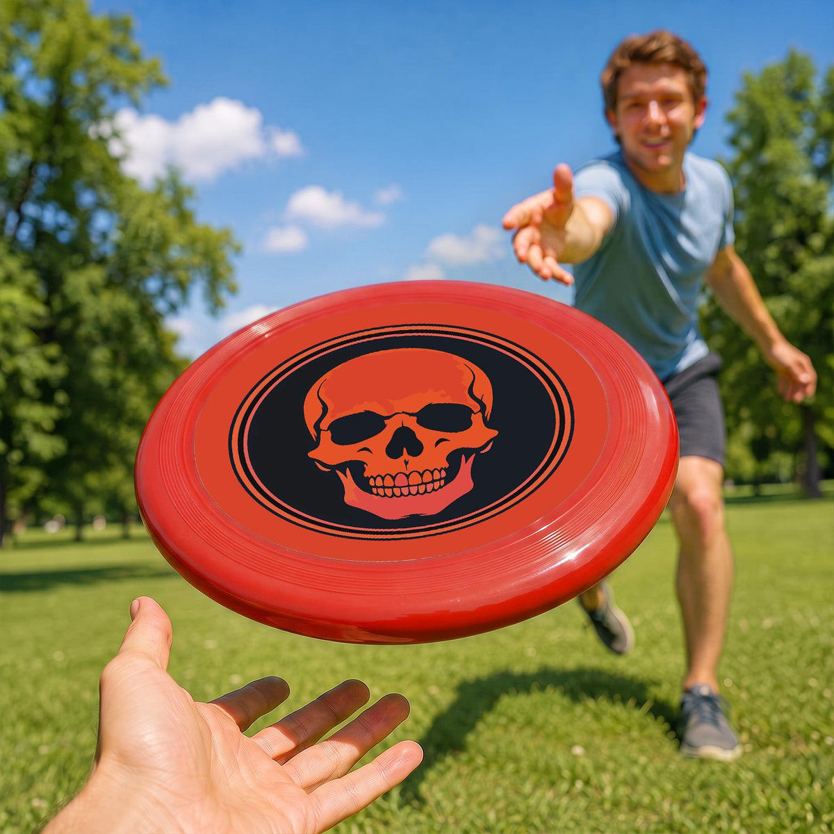 Red Skull Emblem (Paint by Numbers Flying Disc)