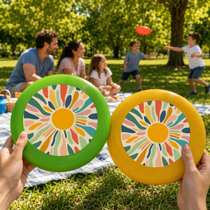 Retro Sunflower Burst (Paint by Numbers Flying Disc)