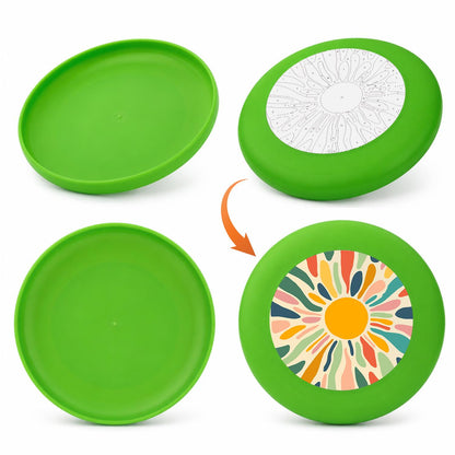 Retro Sunflower Burst (Paint by Numbers Flying Disc)