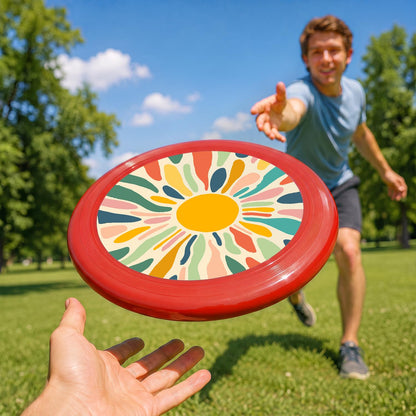 Retro Sunflower Burst (Paint by Numbers Flying Disc)