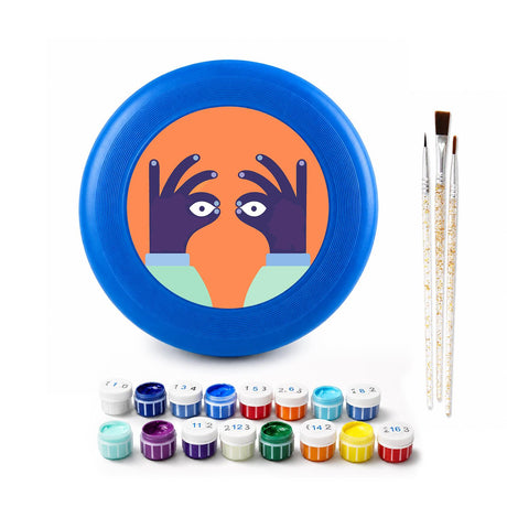 Peekaboo Bird (Paint by Numbers Flying Disc)