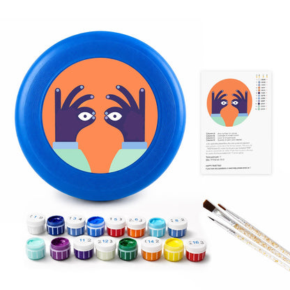 Peekaboo Bird (Paint by Numbers Flying Disc)