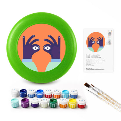 Peekaboo Bird (Paint by Numbers Flying Disc)