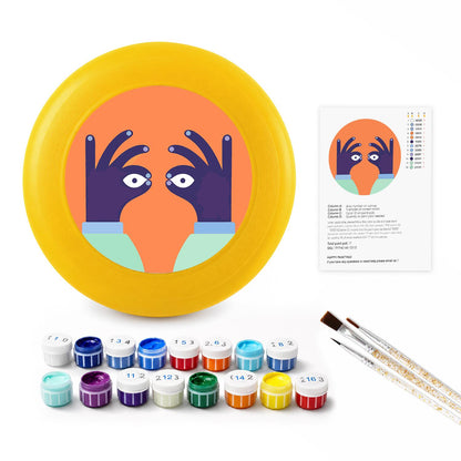 Peekaboo Bird (Paint by Numbers Flying Disc)