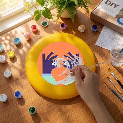 Peekaboo Bird (Paint by Numbers Flying Disc)