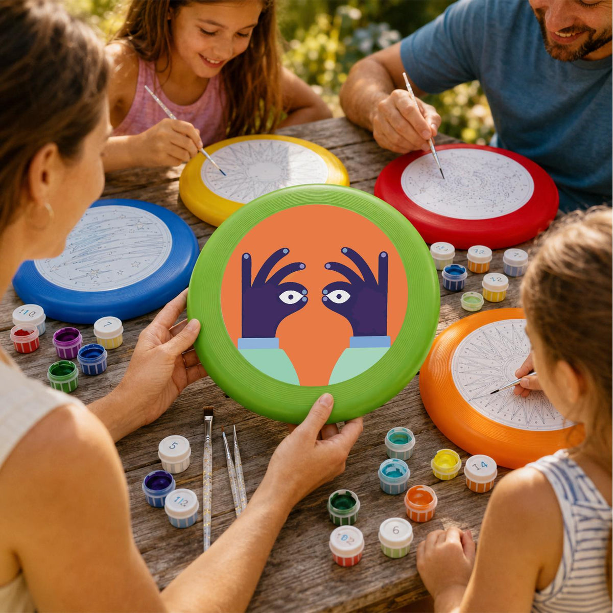 Peekaboo Bird (Paint by Numbers Flying Disc)