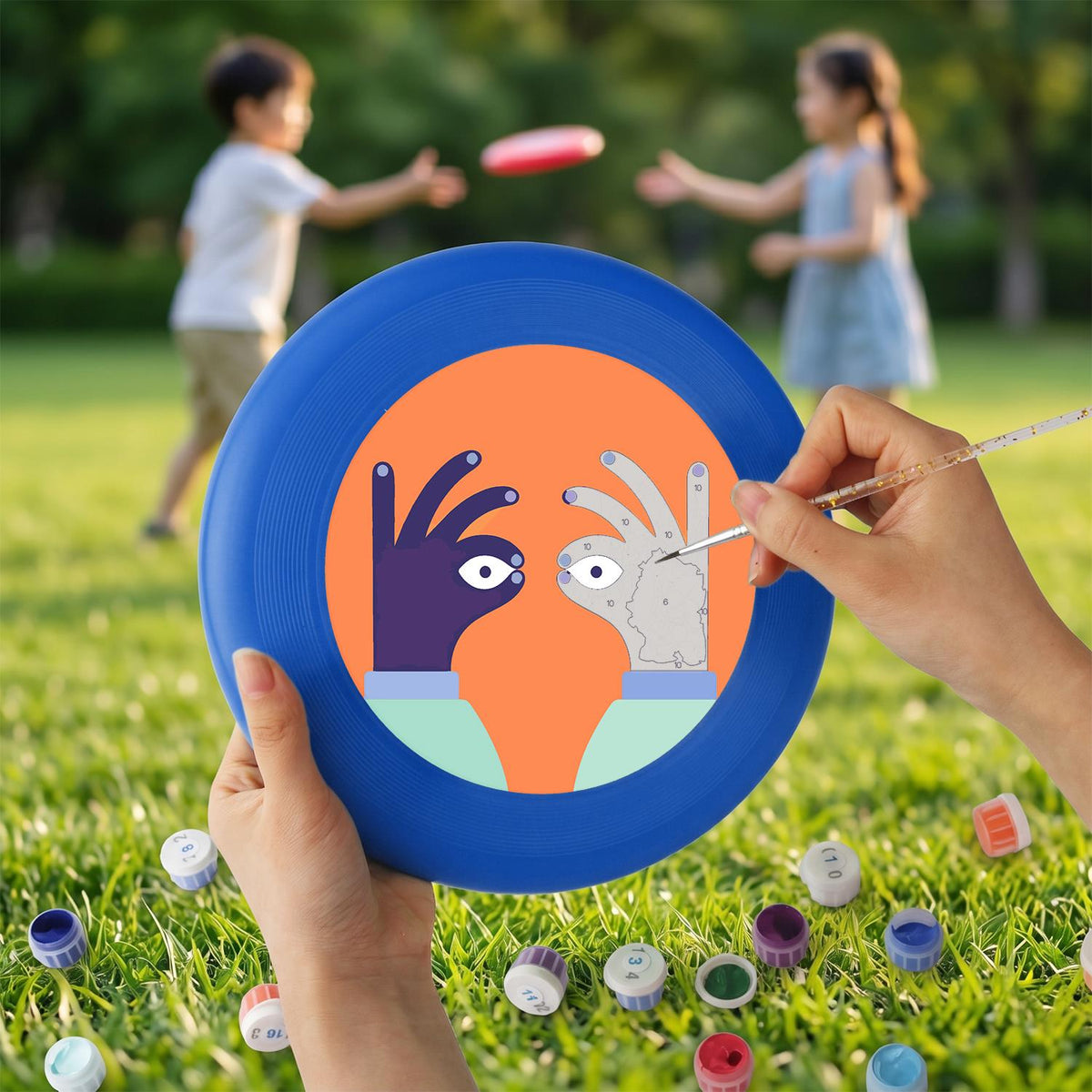 Peekaboo Bird (Paint by Numbers Flying Disc)