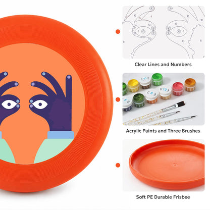 Peekaboo Bird (Paint by Numbers Flying Disc)