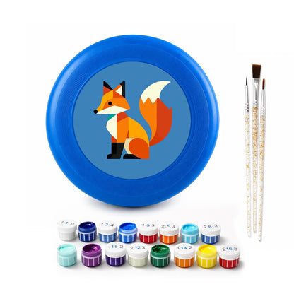 Patchwork Fox (Paint by Numbers Flying Disc)