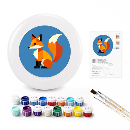 Patchwork Fox (Paint by Numbers Flying Disc)