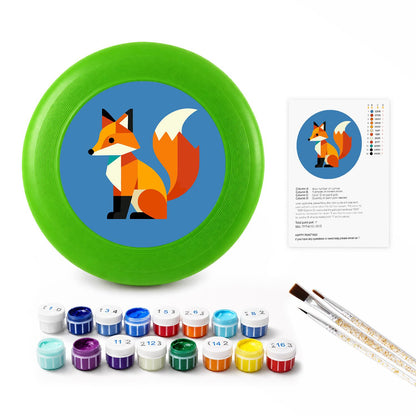 Patchwork Fox (Paint by Numbers Flying Disc)