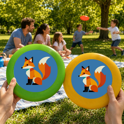 Patchwork Fox (Paint by Numbers Flying Disc)