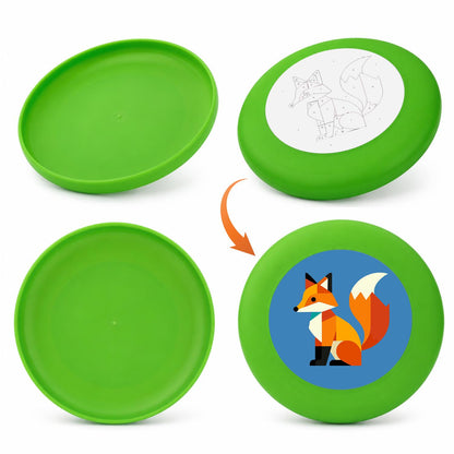 Patchwork Fox (Paint by Numbers Flying Disc)