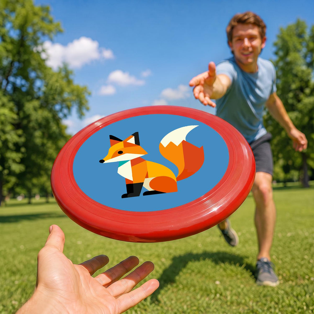 Patchwork Fox (Paint by Numbers Flying Disc)