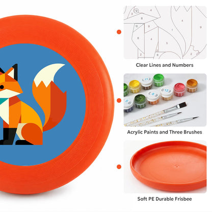 Patchwork Fox (Paint by Numbers Flying Disc)