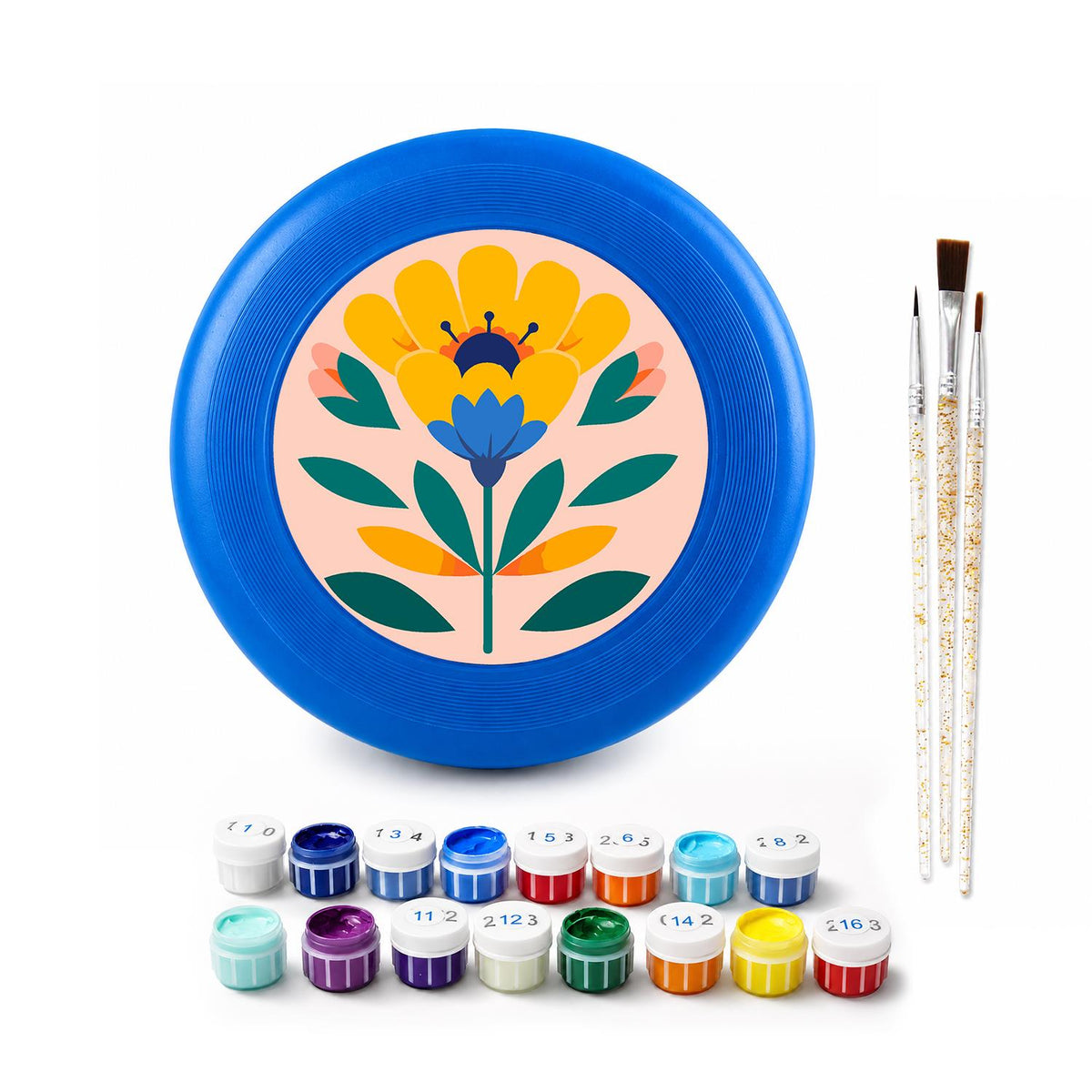 Yellow Meadow Flower (Paint by Numbers Flying Disc)