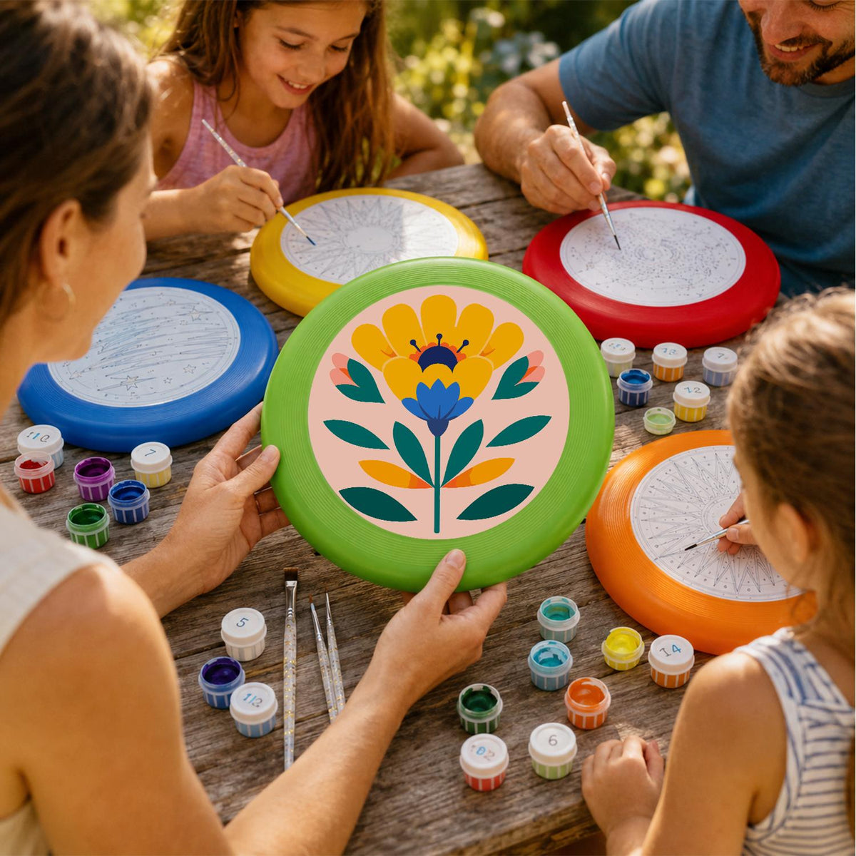 Yellow Meadow Flower (Paint by Numbers Flying Disc)