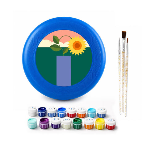 Potted Sunflowers (Paint by Numbers Flying Disc)
