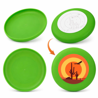 Desert Cactus Sunset (Paint by Numbers Flying Disc)