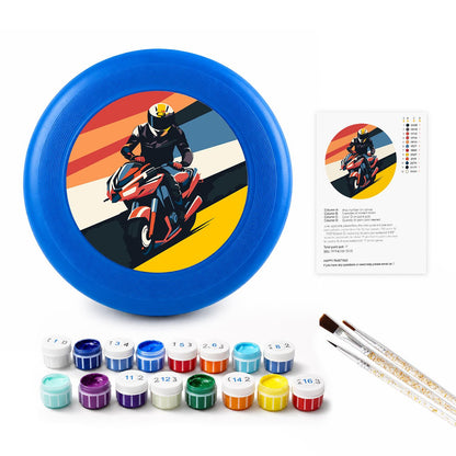 Motorcycle Racer (Paint by Numbers Flying Disc)