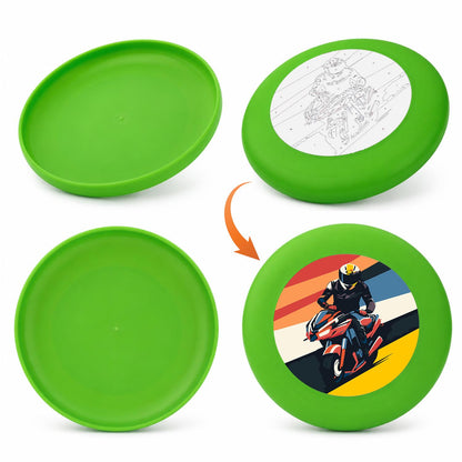 Motorcycle Racer (Paint by Numbers Flying Disc)