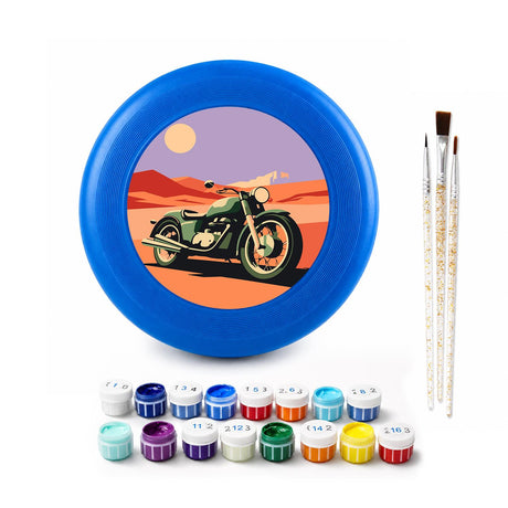 Desert Motorcycle (Paint by Numbers Flying Disc)