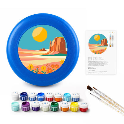 Sunny Coastal Cove (Paint by Numbers Flying Disc)