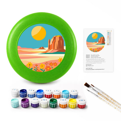 Sunny Coastal Cove (Paint by Numbers Flying Disc)