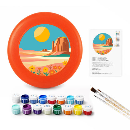 Sunny Coastal Cove (Paint by Numbers Flying Disc)